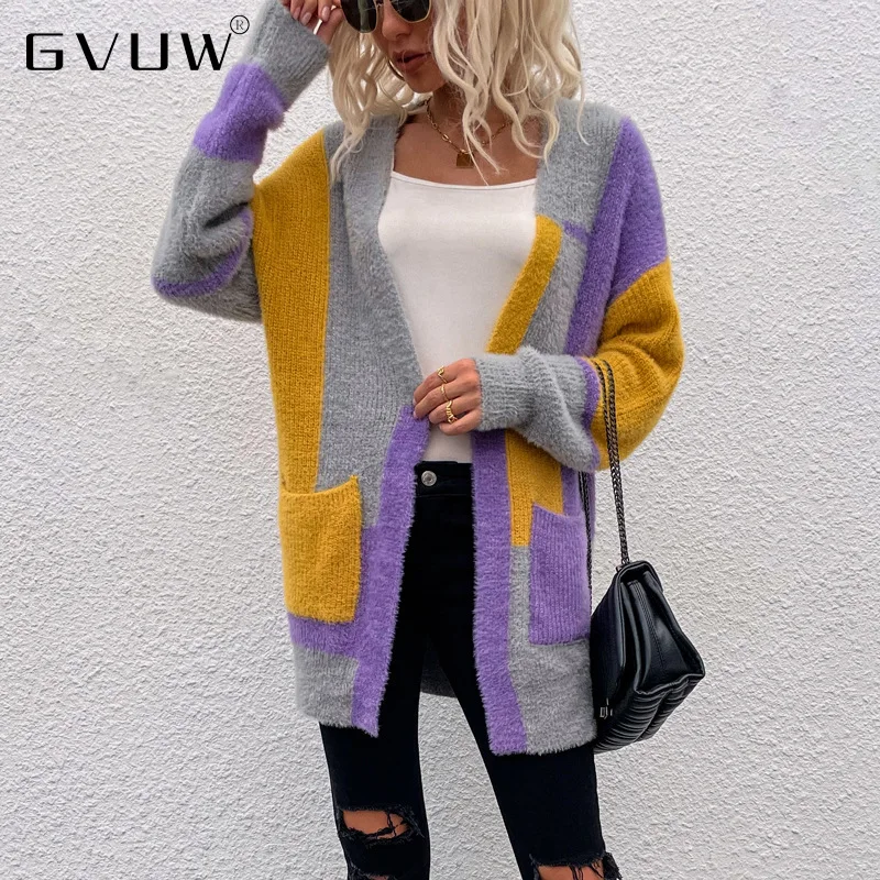 GVUW Autumn Winter Sweater Women's 2021 New Mink Like Irregular Square Stitching Cardigan Korean Clothing Capes Clothes KB20101
GVUW Autumn Winter Sweater Women's 2021 New Mink Like Irregular Square Stitching Cardigan Korean Clothing Capes Clothes KB20101