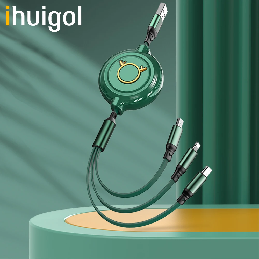 ihuigol 120cm 5A Super Charge 3 in 1 USB Cable for iPhone 13 12 11Pro Micro USB Type C Cable Retractable Fast Charging Wire Cord
ihuigol 120cm 5A Super Charge 3 in 1 USB Cable for iPhone 13 12 11Pro Micro USB Type C Cable Retractable Fast Charging Wire Cord