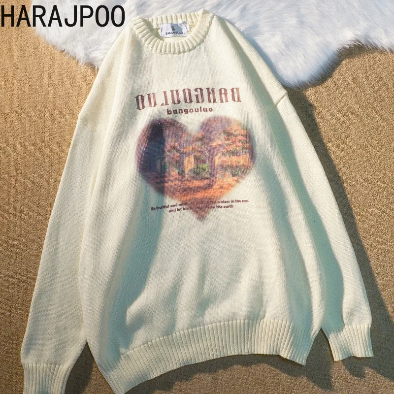 Женские пуловеры Harajpoo, модные парные свободные вязаные мужские и женские пуловеры с надписью Love, Осень-зима 2021
Женские пуловеры Harajpoo, модные парные свободные вязаные мужские и женские пуловеры с надписью Love, Осень-зима 2021