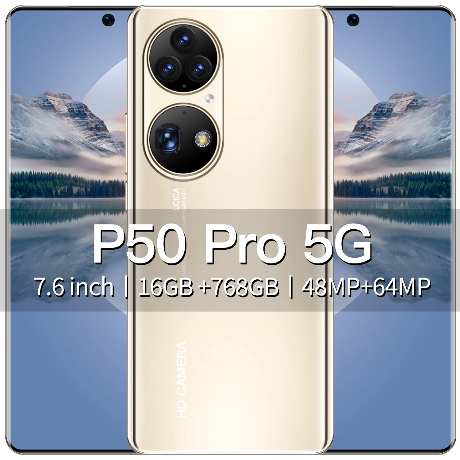 2021 Newest Smart Phone P50 Pro 16GB RAM 768GB ROM 7.6 Inch Real Perforated HD Screen Smartphone Android 11 Unlocked Cell Phone
2021 Newest Smart Phone P50 Pro 16GB RAM 768GB ROM 7.6 Inch Real Perforated HD Screen Smartphone Android 11 Unlocked Cell Phone