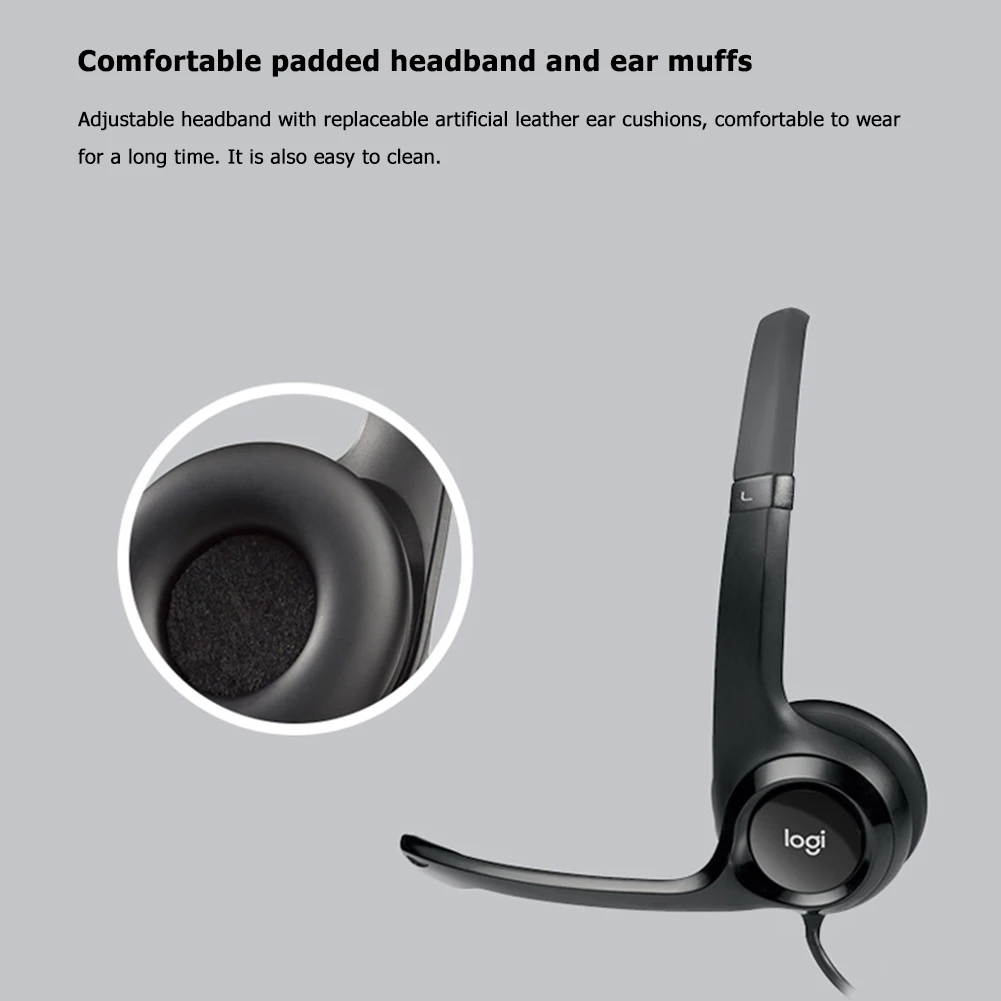 Logitech H390 Over-ear USB Stereo Headphones Hands-free Calling Gaming Meeting Video Chat Computer Office Wired Headset with Mic
Logitech H390 Over-ear USB Stereo Headphones Hands-free Calling Gaming Meeting Video Chat Computer Office Wired Headset with Mic