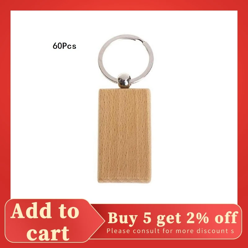 60Pcs Blank Rectangle Wooden Key Chain Diy Wood Keychains Key Tags Can Engrave Diy Gifts
60Pcs Blank Rectangle Wooden Key Chain Diy Wood Keychains Key Tags Can Engrave Diy Gifts