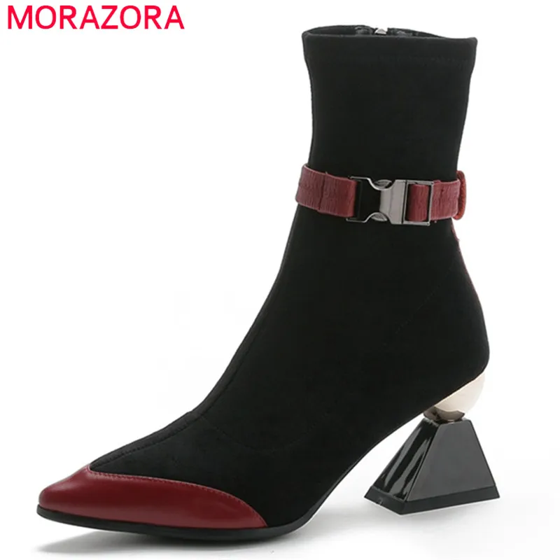 MORAZORA 2021 new arrival genuine leather shoes women ankle boots unique high heels boots autumn party dress shoes woman
MORAZORA 2021 new arrival genuine leather shoes women ankle boots unique high heels boots autumn party dress shoes woman
