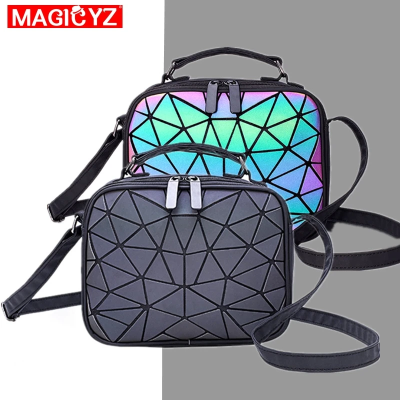 MAGICYZ Women Laser Luminous handbags Small Crossbody Bags for Women Shoulder bag Geometric Plaid Totes Ladies leather Purse
MAGICYZ Women Laser Luminous handbags Small Crossbody Bags for Women Shoulder bag Geometric Plaid Totes Ladies leather Purse