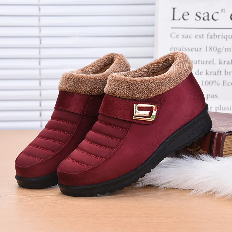 Winter Cloth Shoes Women'S High-Top Non-Slip Thick-Soled Shoes Elderly Warm Cotton Shoes Mom Style 36-41 Warm Winter Boots
Winter Cloth Shoes Women'S High-Top Non-Slip Thick-Soled Shoes Elderly Warm Cotton Shoes Mom Style 36-41 Warm Winter Boots
