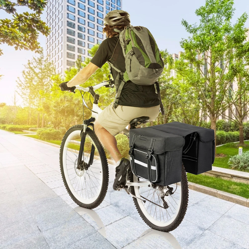 Bicycle Mountain Double Side Rear Rack Shelf Bag Large Capacity Thick Polyester Fabric Wear-resistant Pack Luggage Carrier
Bicycle Mountain Double Side Rear Rack Shelf Bag Large Capacity Thick Polyester Fabric Wear-resistant Pack Luggage Carrier