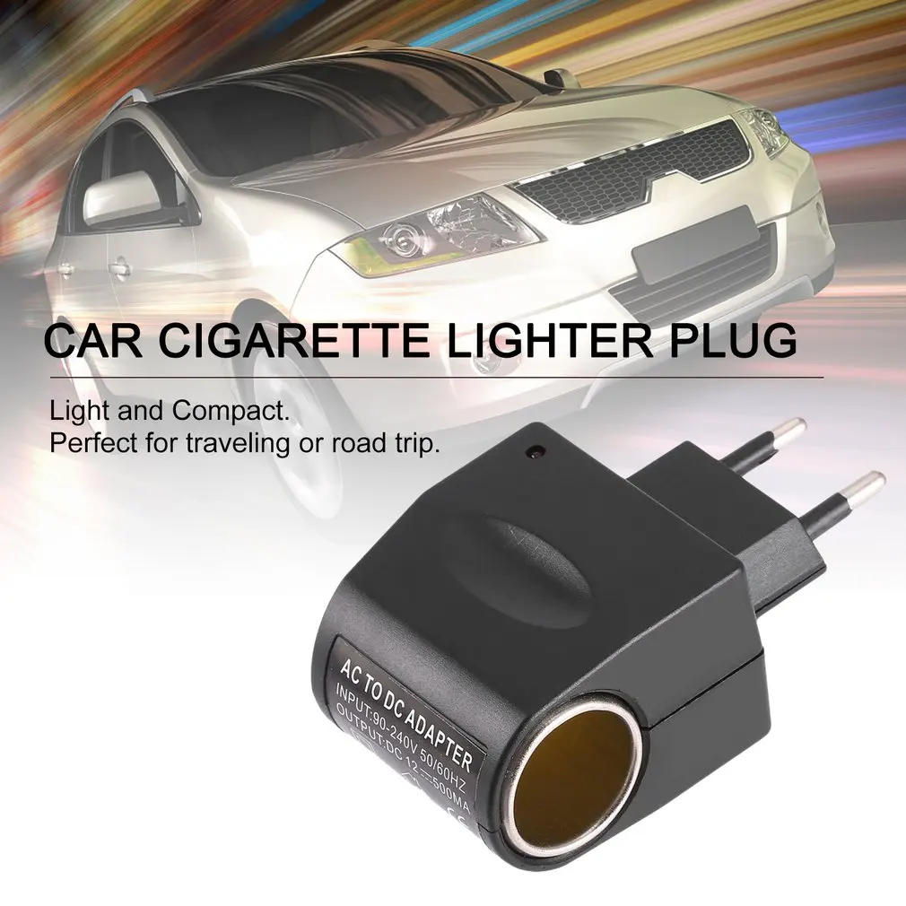 Universal Plastic + Metal 110V-240V 50-60Hz AC To 12V DC EU Car Power Adapter Adaptor Converter Cigarette Lighter
Universal Plastic + Metal 110V-240V 50-60Hz AC To 12V DC EU Car Power Adapter Adaptor Converter Cigarette Lighter