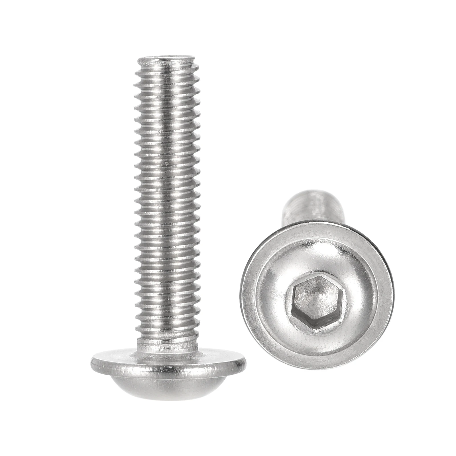 Uxcell M6x25mm 304 Stainless Steel Flanged Button Head Socket Cap Screws 20pcs
Uxcell M6x25mm 304 Stainless Steel Flanged Button Head Socket Cap Screws 20pcs