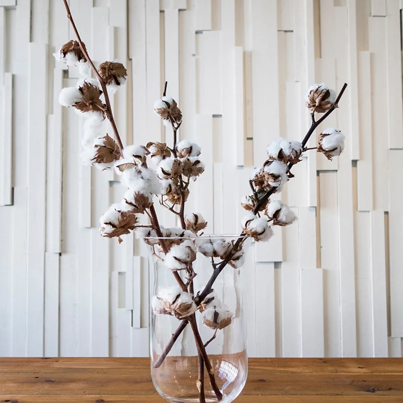 1Pc 50cm Naturally Dried Cotton Flower Long Branch with 10 Heads Artificial Kapok DIY Wreath Bouquet Wedding Home Decoration
1Pc 50cm Naturally Dried Cotton Flower Long Branch with 10 Heads Artificial Kapok DIY Wreath Bouquet Wedding Home Decoration