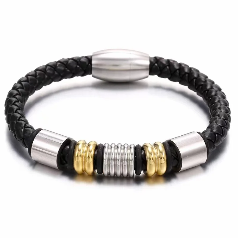 Stainless Steel Men's Leather Bracelet Bts Personalized Simple Punk Bracelets For Men Fashion Charm Male Jewelry Gifts
Stainless Steel Men's Leather Bracelet Bts Personalized Simple Punk Bracelets For Men Fashion Charm Male Jewelry Gifts