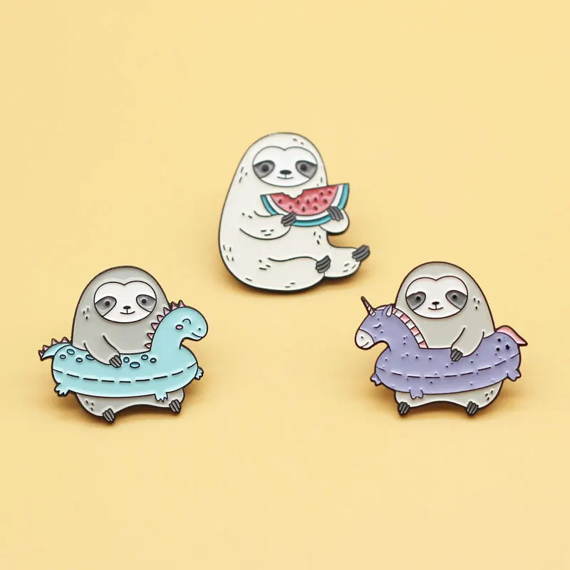 animal sloth brooch and enamel pins Men and women fashion jewelry gifts anime movie novel lapel badges
animal sloth brooch and enamel pins Men and women fashion jewelry gifts anime movie novel lapel badges