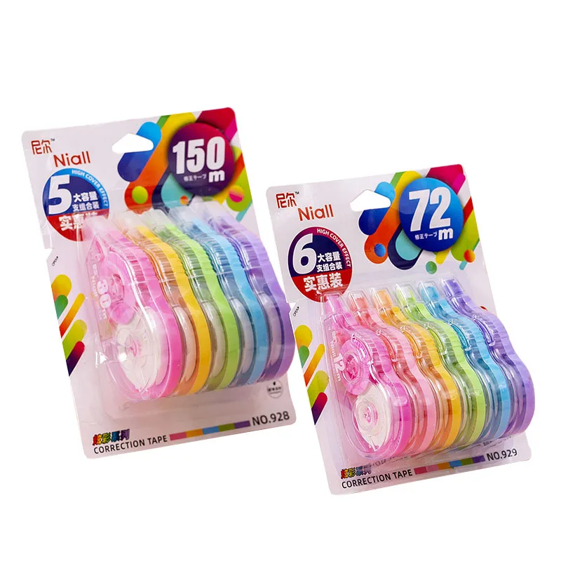 6pcs/set Correction Tape Student Use High Capacity Transparent Stationery School Office Supplies 72m Material Escolar
6pcs/set Correction Tape Student Use High Capacity Transparent Stationery School Office Supplies 72m Material Escolar