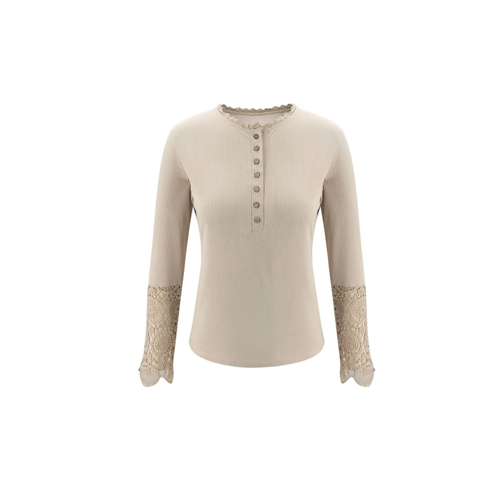 Women Autumn Winter Hollow Lace Long Sleeve Buttons Slim Blouse Top Pullover
Women Autumn Winter Hollow Lace Long Sleeve Buttons Slim Blouse Top Pullover