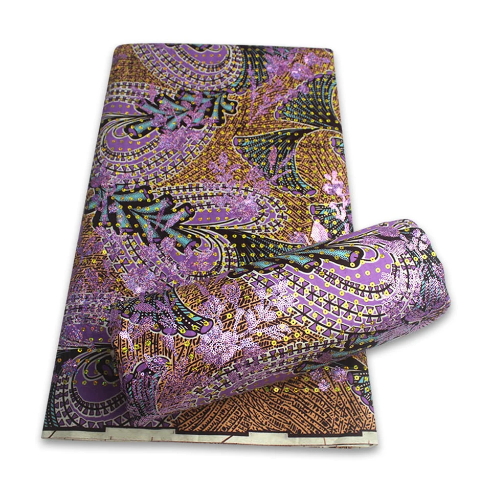 Latest Sequins African Fabrics 100% Cotton Batiki Wax Prints Kitenge/Pagnes/Kikwembe Embroidered Sequins YXL-7
Latest Sequins African Fabrics 100% Cotton Batiki Wax Prints Kitenge/Pagnes/Kikwembe Embroidered Sequins YXL-7