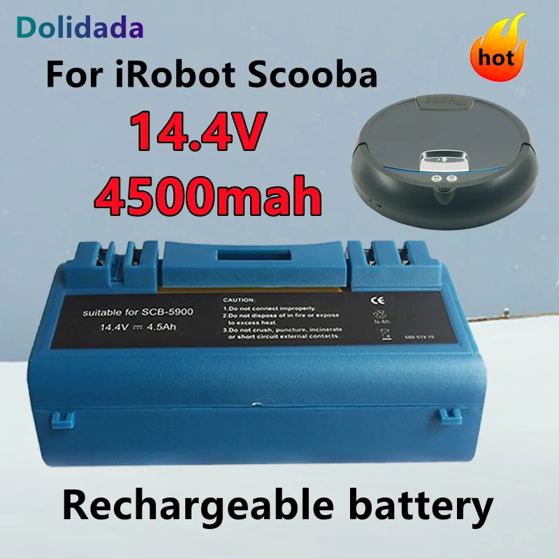 NEW Vacuum Cleaner Battery 14.4V 4500mAh Ni-MH Rechargeable Battery for iRobot Scooba 340 34001 350 380 385 390 5800 5900 6000
NEW Vacuum Cleaner Battery 14.4V 4500mAh Ni-MH Rechargeable Battery for iRobot Scooba 340 34001 350 380 385 390 5800 5900 6000