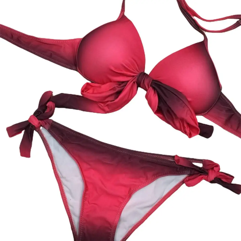 Fashion Gradual Change Cross Women's Bathing Suit Summer Swimming Sexy Bikini Swimsuit Female Push Up Swimwear
Fashion Gradual Change Cross Women's Bathing Suit Summer Swimming Sexy Bikini Swimsuit Female Push Up Swimwear