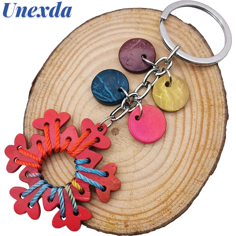 Unexda Simple Wooden Key Chain Couple Gift Backpack Accessories Car Luxury Keychain Color Round Snowflake Key Ring Bag Charm
Unexda Simple Wooden Key Chain Couple Gift Backpack Accessories Car Luxury Keychain Color Round Snowflake Key Ring Bag Charm