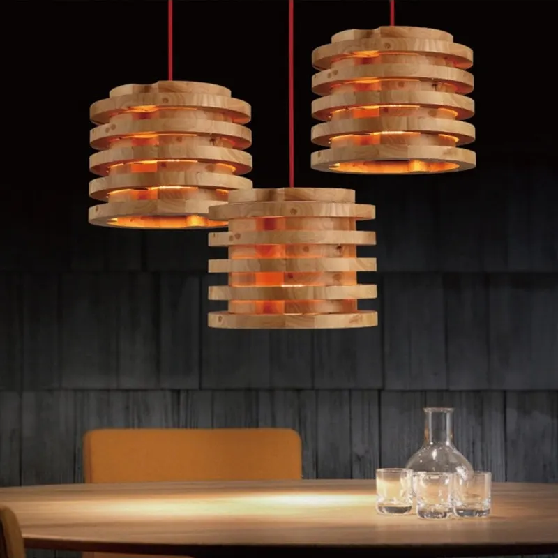 Solid Wood Pendant Lights 26cm Round Multi Layer Chandeliers Kitchen Decor Luminaire Suspension Living Room Hanging Lamp
Solid Wood Pendant Lights 26cm Round Multi Layer Chandeliers Kitchen Decor Luminaire Suspension Living Room Hanging Lamp