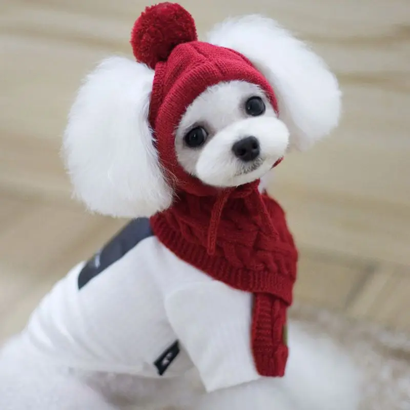 Red Pet Dog Cat Hat Scarf Set Keep Warm Korean Style Costume Accessory Winter Pet Hat Scarf Winter Clothing K3NA
Red Pet Dog Cat Hat Scarf Set Keep Warm Korean Style Costume Accessory Winter Pet Hat Scarf Winter Clothing K3NA