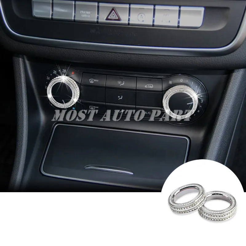 Rhinestone Style Console Air Condition Knob Cover For Benz A B Class W176 W246 2012-2018 Car accesories interior Car decoration
Rhinestone Style Console Air Condition Knob Cover For Benz A B Class W176 W246 2012-2018 Car accesories interior Car decoration