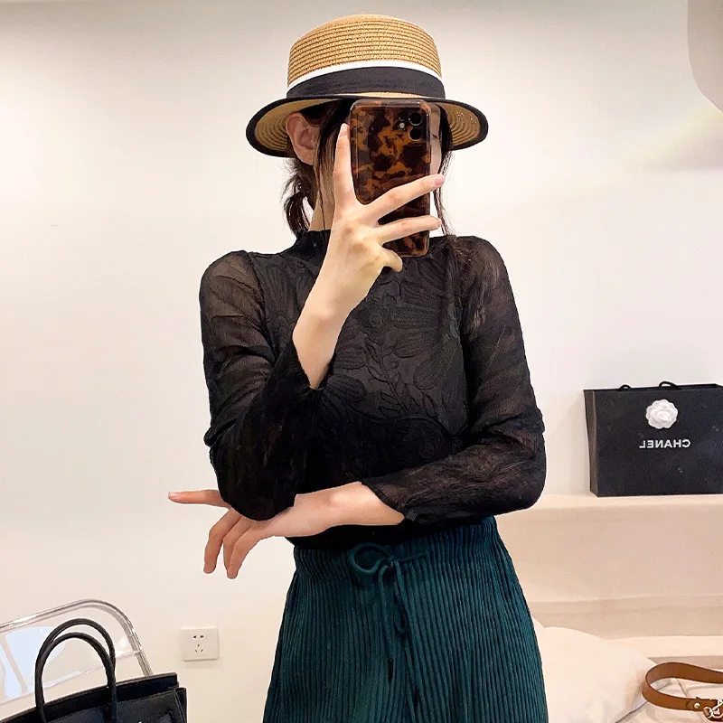 Дизайнерская Женская плиссированная текстурная рубашка Miyake, футболка с длинными рукавами и полувысоким воротником, высококлассный Топ С Р...
Дизайнерская Женская плиссированная текстурная рубашка Miyake, футболка с длинными рукавами и полувысоким воротником, высококлассный Топ С Р...