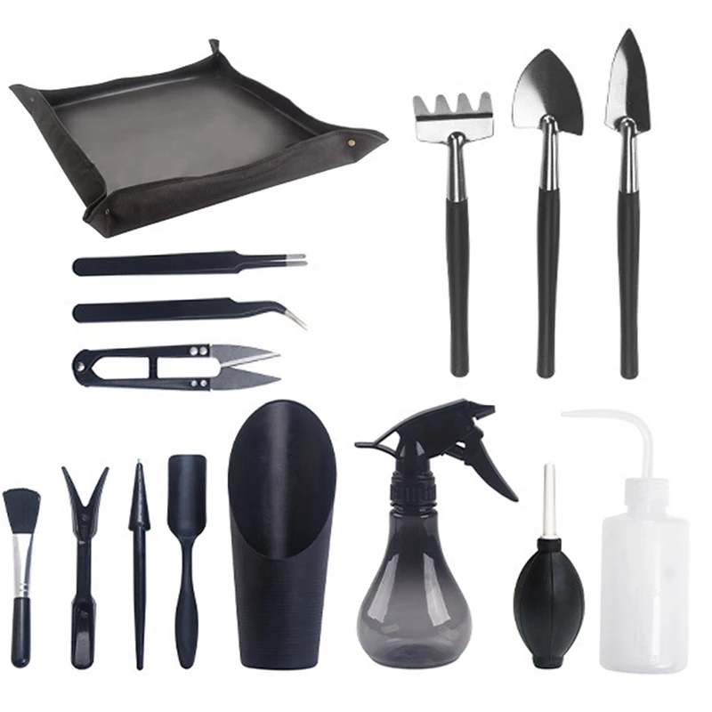 15Pcs Garden Planter Kit Succulent Plants Tools Mini Garden Hand Tools Indoor Bonsai Miniature Transplant Seedling Tool
15Pcs Garden Planter Kit Succulent Plants Tools Mini Garden Hand Tools Indoor Bonsai Miniature Transplant Seedling Tool
