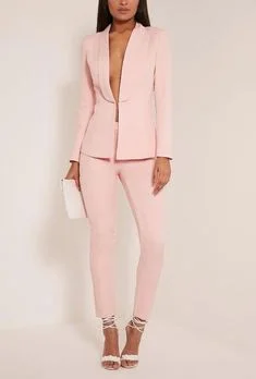 Pink Single Breasted One Button formal Office Lady Women's Suit For Work Slim Fit Fashion Casual Plus Size Jacket Blazer Pants
Pink Single Breasted One Button formal Office Lady Women's Suit For Work Slim Fit Fashion Casual Plus Size Jacket Blazer Pants