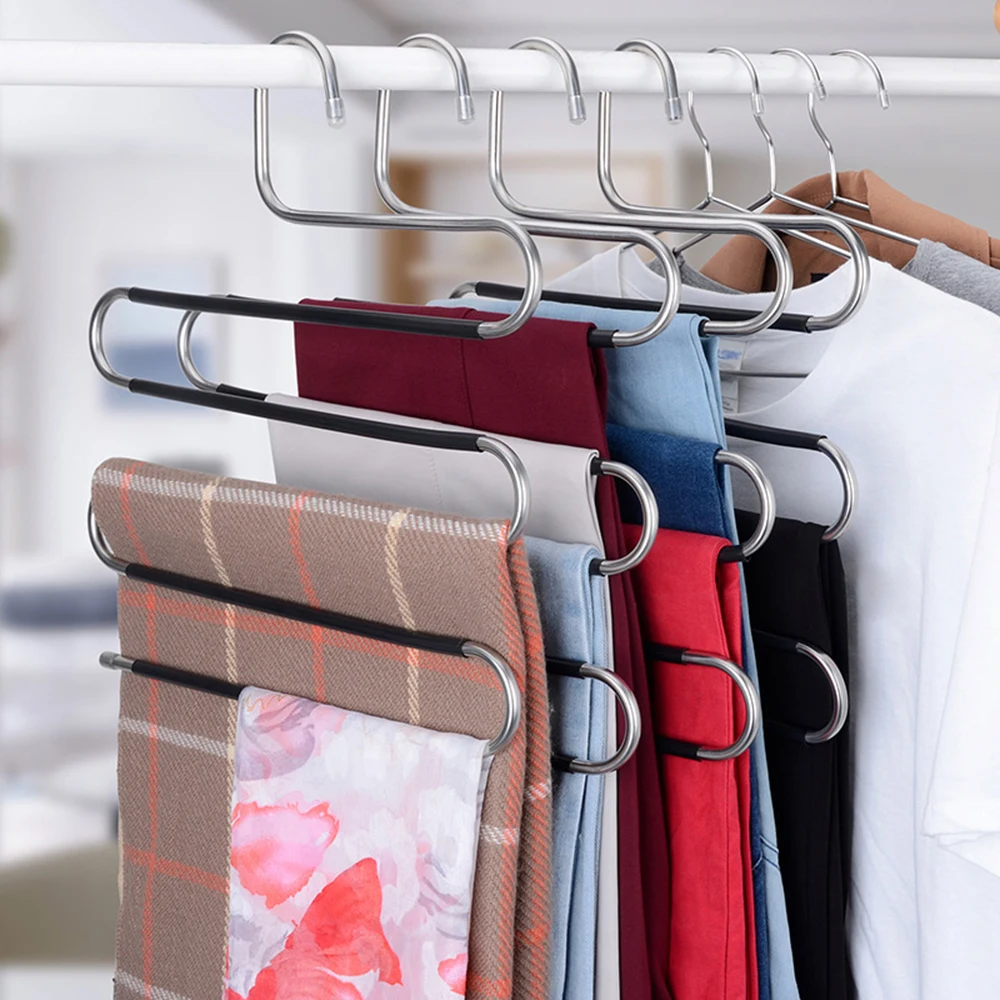 Hanger Trouser Hangers Space-Saving S-Type Clothes Pants Hangers Non-Slip Closet Organizer for Scarf Jeans Clothes Towels
Hanger Trouser Hangers Space-Saving S-Type Clothes Pants Hangers Non-Slip Closet Organizer for Scarf Jeans Clothes Towels