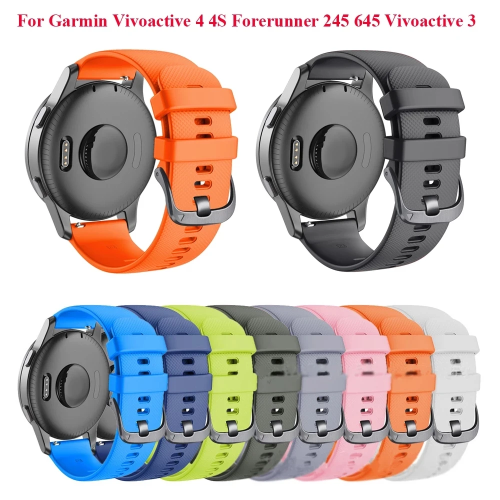 Ремешок силиконовый для смарт-часов Garmin Vivoactive 3 4 Forerunner 245 645 Vivoactive3, 20 22 мм
Ремешок силиконовый для смарт-часов Garmin Vivoactive 3 4 Forerunner 245 645 Vivoactive3, 20 22 мм