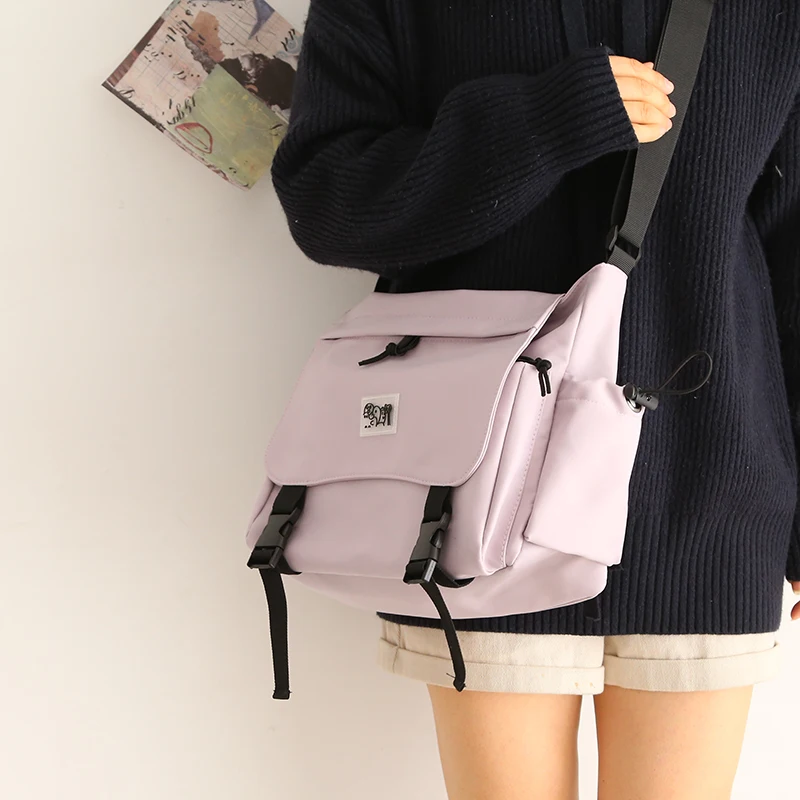 New Solid Color College Student School Bag Shoulder Bag Small Fresh Bag Women Purses and Handbags Crossbody Bookbag
New Solid Color College Student School Bag Shoulder Bag Small Fresh Bag Women Purses and Handbags Crossbody Bookbag