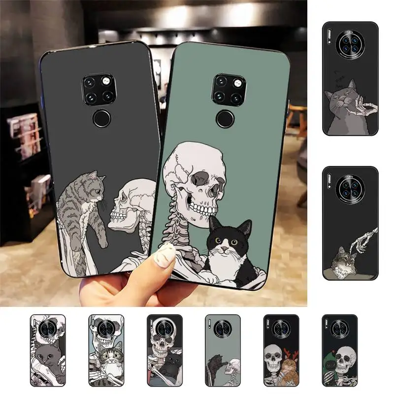 Cute Cartoon Skull Cat Phone Case For Huawei Nova3I 3E 7se mate 9 20 30 lite 20Pro 10 lite unda case
Cute Cartoon Skull Cat Phone Case For Huawei Nova3I 3E 7se mate 9 20 30 lite 20Pro 10 lite unda case