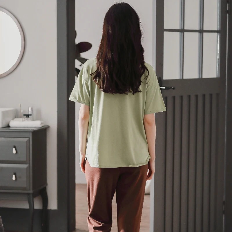 Cotton Pajamas For Women Sleepwear Summer Pyjamas Womens Short Tops+Long Pants 2Pcs Set Female Sleepwear Big Size Pyjama Femme
Cotton Pajamas For Women Sleepwear Summer Pyjamas Womens Short Tops+Long Pants 2Pcs Set Female Sleepwear Big Size Pyjama Femme