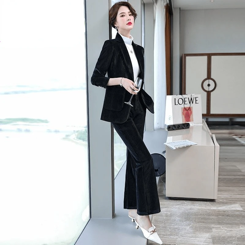 2021 Autumn Solid Color Women Elegant Blazer Or Two-piece Suit Long Sleeve Blazer High Waist Straight Casual Pants Chic
2021 Autumn Solid Color Women Elegant Blazer Or Two-piece Suit Long Sleeve Blazer High Waist Straight Casual Pants Chic