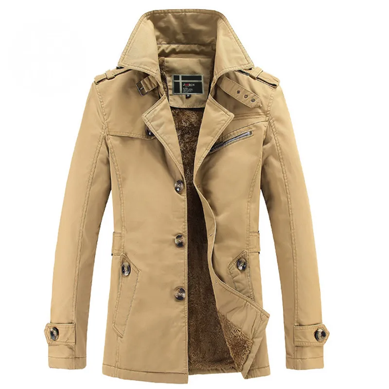 Man Casual Business Trench Coat Fleece Lined Thick Warm Overcoat Jacket British Style Thermal Windbreaker Big Size 5XL
Man Casual Business Trench Coat Fleece Lined Thick Warm Overcoat Jacket British Style Thermal Windbreaker Big Size 5XL