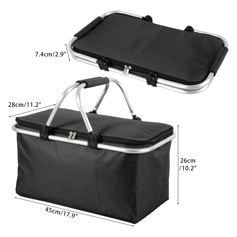 Lunch Bags Folding Picnic Insulated Cooler Bag Cool Hamper Storage Basket 32L Camping Bag Box Outdoor Portable Picnic Basket
Lunch Bags Folding Picnic Insulated Cooler Bag Cool Hamper Storage Basket 32L Camping Bag Box Outdoor Portable Picnic Basket