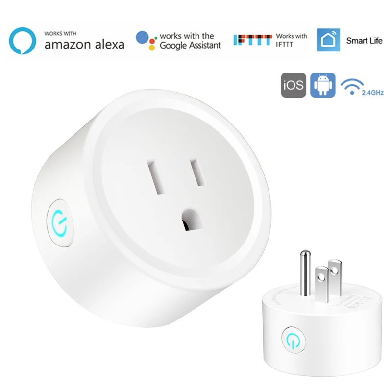 16A Wireless WiFi Smart Power Socket Outlet US Plug Smart Life APP Remote Control Timer Switch Voice Control Via Alexa Google
16A Wireless WiFi Smart Power Socket Outlet US Plug Smart Life APP Remote Control Timer Switch Voice Control Via Alexa Google