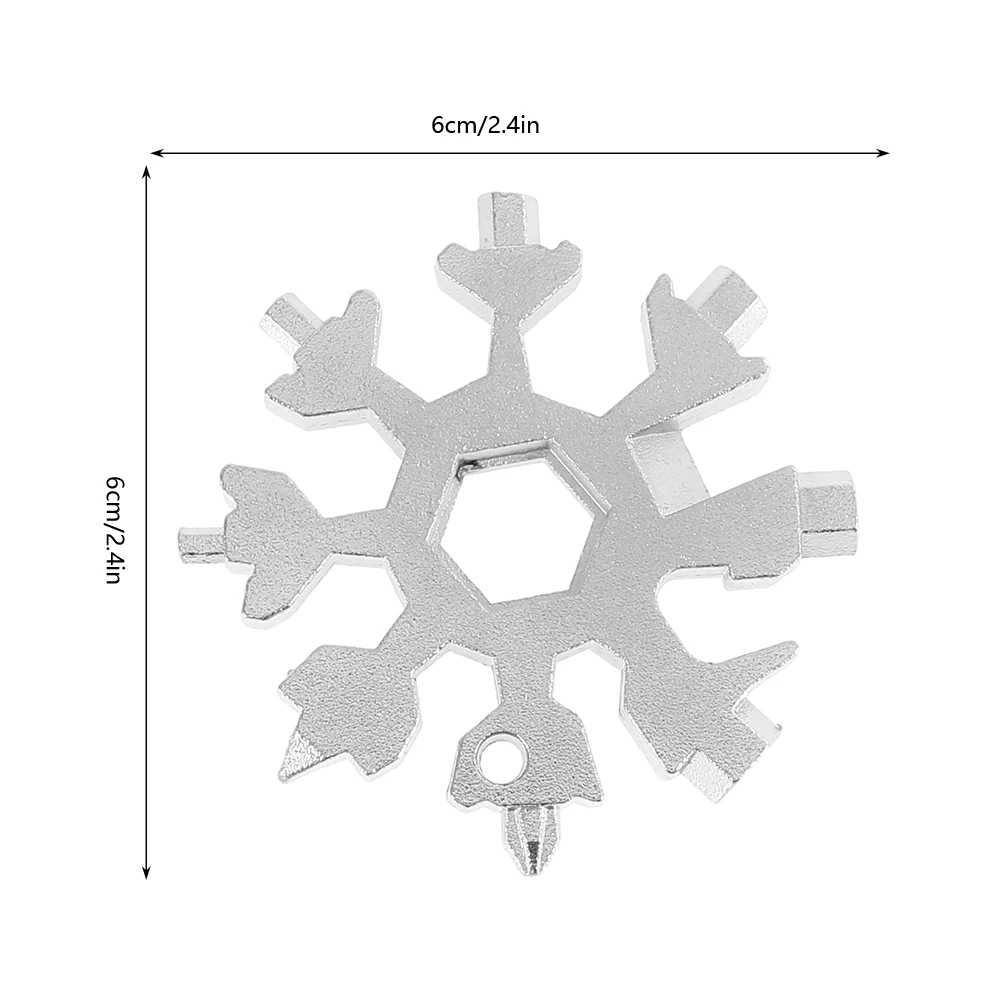 18-in-1 Snowflake Multifunction Tool Combination Portable Snowflake Tool with Key Ring Carabiner Home Car Tools Dropshipping
18-in-1 Snowflake Multifunction Tool Combination Portable Snowflake Tool with Key Ring Carabiner Home Car Tools Dropshipping