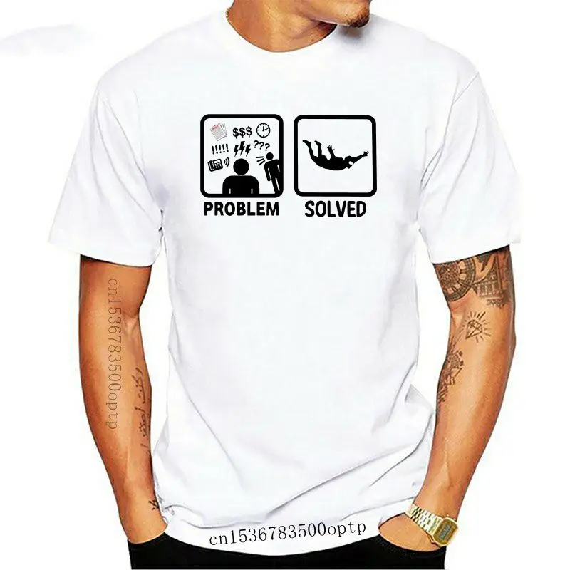 New Round Collar Funny Skydiving Parachuting Problem Solved T Shirt Awesome Healthy Cotton Tee Shirt
New Round Collar Funny Skydiving Parachuting Problem Solved T Shirt Awesome Healthy Cotton Tee Shirt