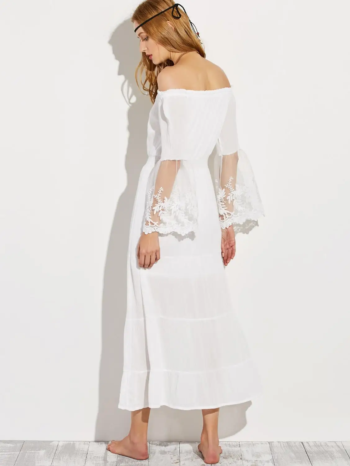 Elegant Long Boho Dress White Sexy Off the Shoulder Beach Sundress Flare Long Sleeve Splice Lace Women Dresses Summer Vestidos
Elegant Long Boho Dress White Sexy Off the Shoulder Beach Sundress Flare Long Sleeve Splice Lace Women Dresses Summer Vestidos