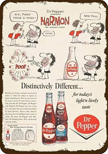 1964 Dr. Pepper Johnny Hart Harmon Cartoon Metal Aluminum Sign Wall Decor Man Cave Bar US United States Rustic
1964 Dr. Pepper Johnny Hart Harmon Cartoon Metal Aluminum Sign Wall Decor Man Cave Bar US United States Rustic