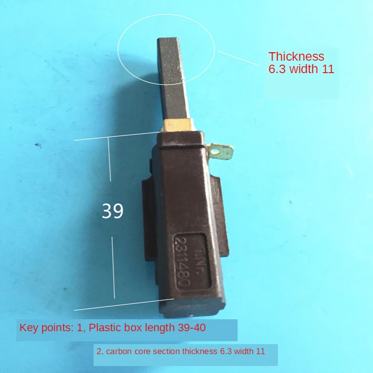 Carbon brush to apply the sc Vento15 jie ba JIEBA letter easily absorb carbon brush machine cleaner 2311480 6.3 X11
Carbon brush to apply the sc Vento15 jie ba JIEBA letter easily absorb carbon brush machine cleaner 2311480 6.3 X11