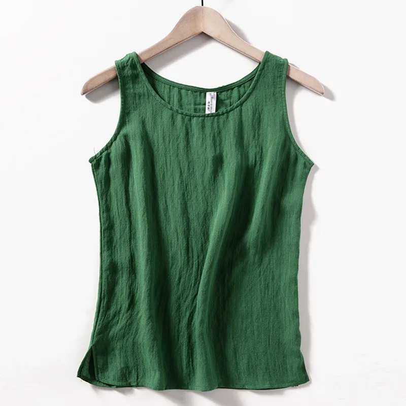 Fashion Solid Color Sleeveless Women Tank Tops Female Sexy Casual Tops Korean Ladies Cotton Linen Vest M-XL regata feminina
Fashion Solid Color Sleeveless Women Tank Tops Female Sexy Casual Tops Korean Ladies Cotton Linen Vest M-XL regata feminina