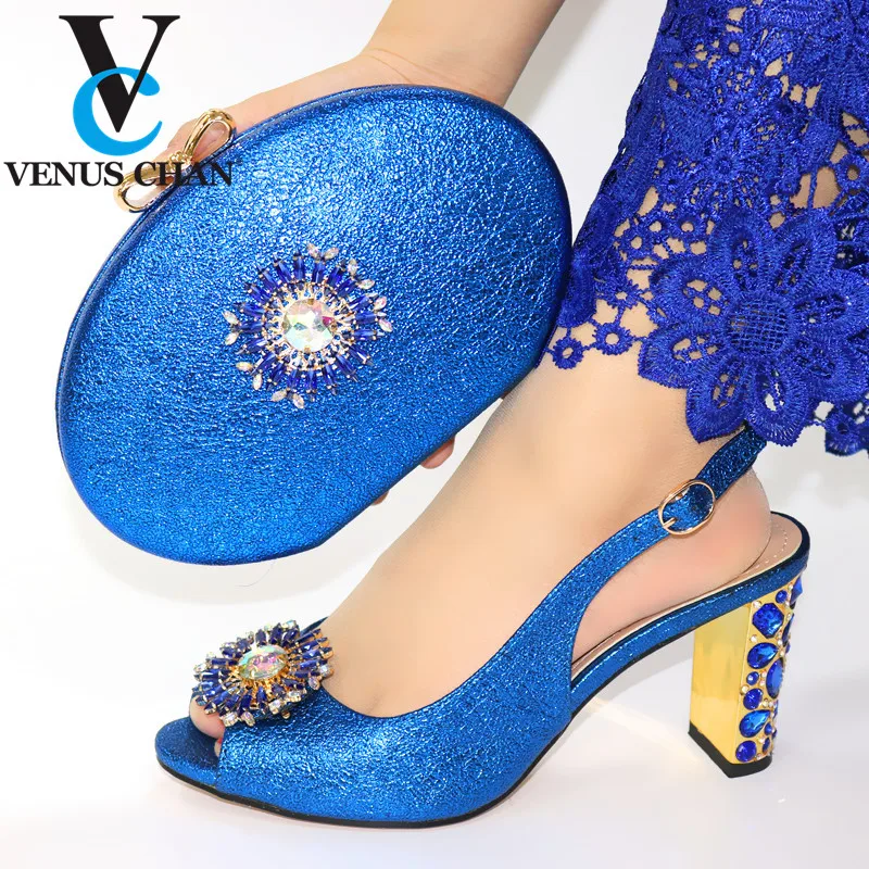2020 New High Heels Blue Italian Designer Shoes And Bag Set To Match Afican Party Shoes With Matching Bags Set
2020 New High Heels Blue Italian Designer Shoes And Bag Set To Match Afican Party Shoes With Matching Bags Set