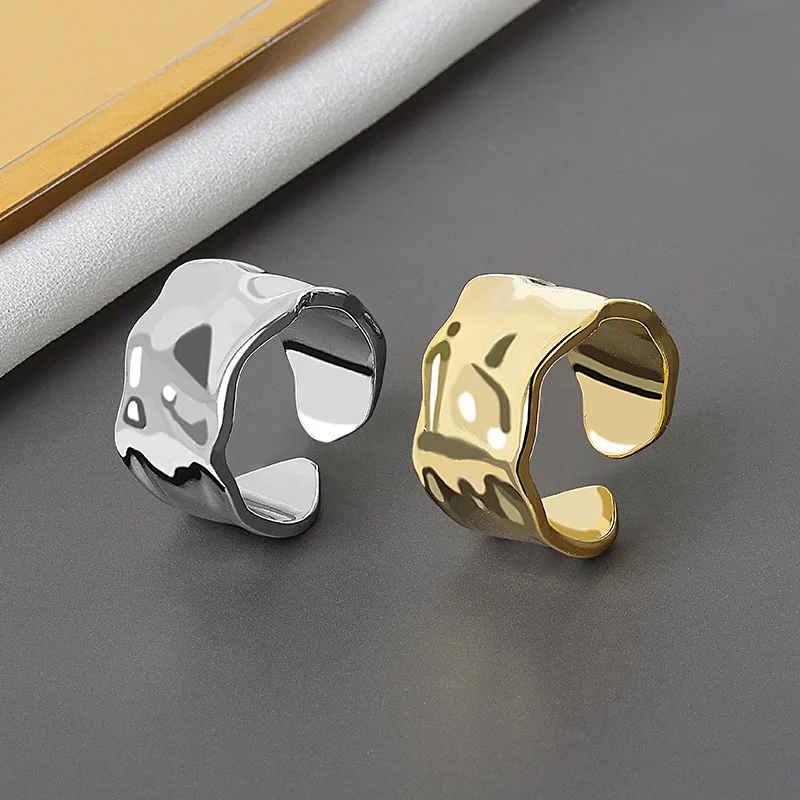 Trendy Women Ring 925 Silver Jewelry Irregular Shape Open Finger Rings for Wedding Party Banquet Gifts Accessories Wholesale
Trendy Women Ring 925 Silver Jewelry Irregular Shape Open Finger Rings for Wedding Party Banquet Gifts Accessories Wholesale