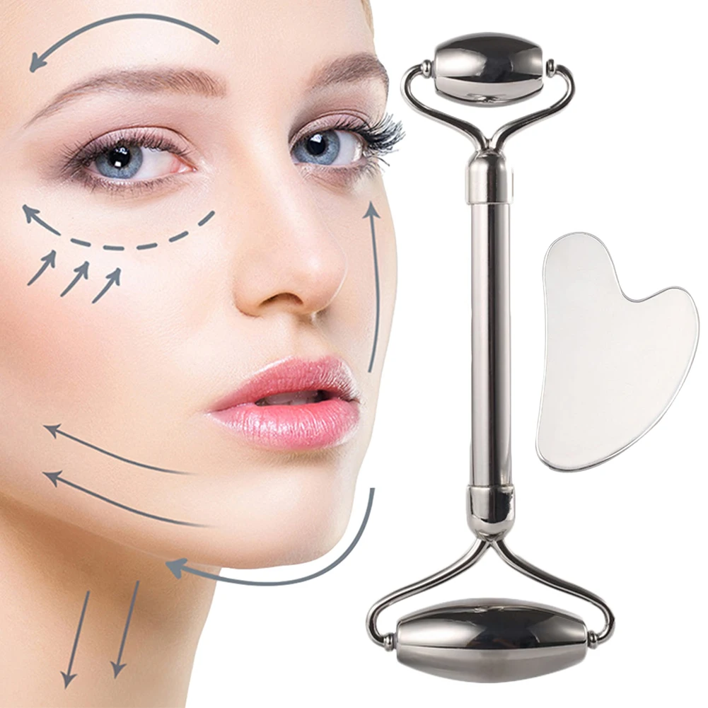 Stainless Steel Face Massage Roller Gua Sha ScraperRoller Face Lift Tightening Wrinkle Remover Face Roller Massager Skin Care
Stainless Steel Face Massage Roller Gua Sha ScraperRoller Face Lift Tightening Wrinkle Remover Face Roller Massager Skin Care
