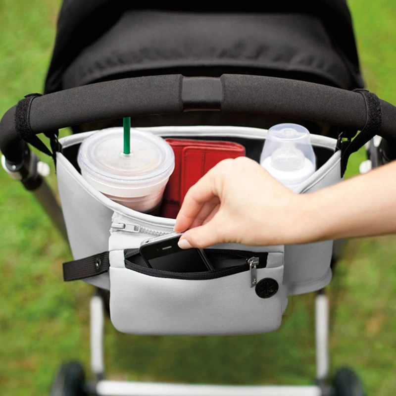 

Сумка-Органайзер для детской коляски, водонепроницаемый вместительный крючок для подгузников, аксессуары для коляски, дорожные мешки