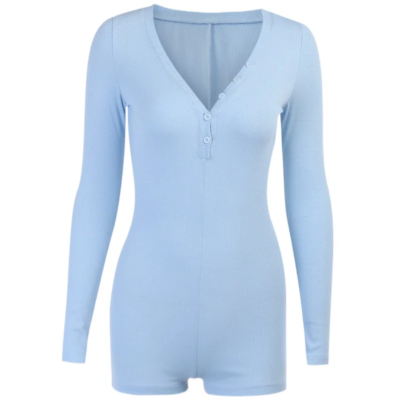 YHLZBNH Women Bodycon Playsuit Sexy V-Neck Button Long Sleeve Jumpsuit Autumn 2020 Casual Solid Knitted Romper Jumpsuits
YHLZBNH Women Bodycon Playsuit Sexy V-Neck Button Long Sleeve Jumpsuit Autumn 2020 Casual Solid Knitted Romper Jumpsuits