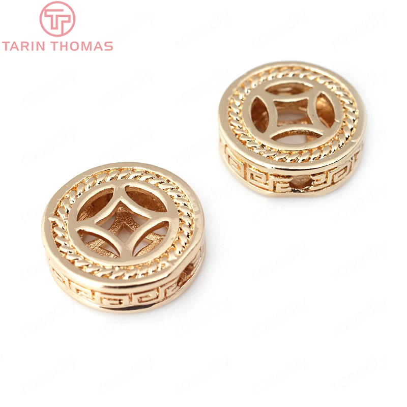 (31997)6PCS 15*4.5MM 24K Champagne Gold Color Brass Round Coins Bracelets Spacer Beads High Quality Jewelry Findings Accessories
(31997)6PCS 15*4.5MM 24K Champagne Gold Color Brass Round Coins Bracelets Spacer Beads High Quality Jewelry Findings Accessories
