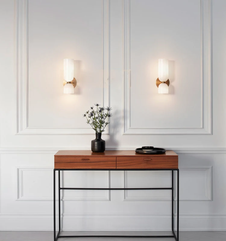 Modern Glass Wall Lamps Fixture Stairs Bedside Sconce Light Luminaire Led Indoor Home Decoration Living Room Blue White Nordic
Modern Glass Wall Lamps Fixture Stairs Bedside Sconce Light Luminaire Led Indoor Home Decoration Living Room Blue White Nordic
