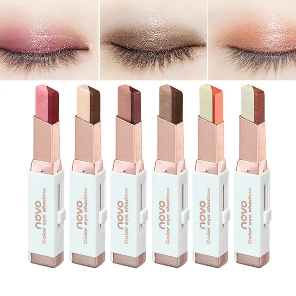 Waterproof Two-color Eyeshadow Stick Velvet Gradient Pearlescent Eye Modification Lazy Eyeshadow Pen Makeup
Waterproof Two-color Eyeshadow Stick Velvet Gradient Pearlescent Eye Modification Lazy Eyeshadow Pen Makeup